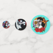 Sugar Skulls Day overleden Confetti (Achterkanten)