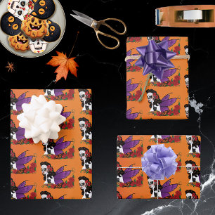 Sugar Skulls Fairy Sunset Inpakpapier Vel