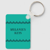 Sugar Skulls Illustratie Gepersonaliseerd Sleutelhanger (Achterkant)