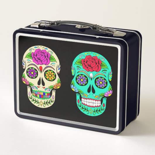 Sugar Skulls Metal Lunchbox (Achterkant)
