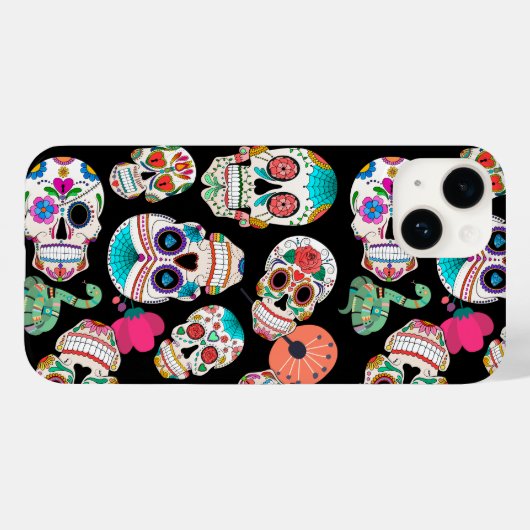 Sugar Skulls Pattern Case-Mate iPhone Case (Achterkant (horizontaal))