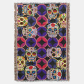 Sugar Skulls Pattern Deken (Voorkant Verticaal)