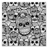 Sugar Skulls Pattern Foto Afdruk (Voorkant)