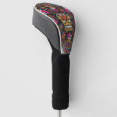 Sugar Skulls Pattern Golfheadcover (Schuin)