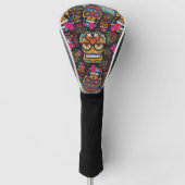 Sugar Skulls Pattern Golfheadcover (Voorkant)