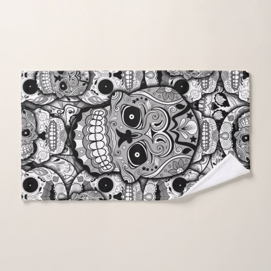 Sugar Skulls Pattern Handdoek (Handdoek)