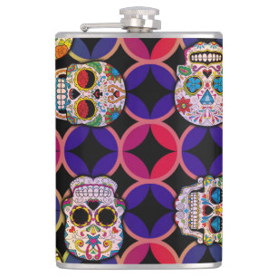 Sugar Skulls Pattern Heupfles
