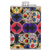 Sugar Skulls Pattern Heupfles (Achterkant)