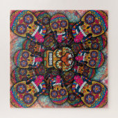 Sugar Skulls Pattern Legpuzzel (Horizontaal)