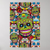 Sugar Skulls Pattern Poster (Voorkant)
