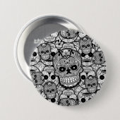 Sugar Skulls Pattern Ronde Button 7,6 Cm (Voorkant /achterkant)