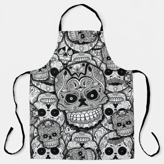 Sugar Skulls Pattern Schort (Voorkant)