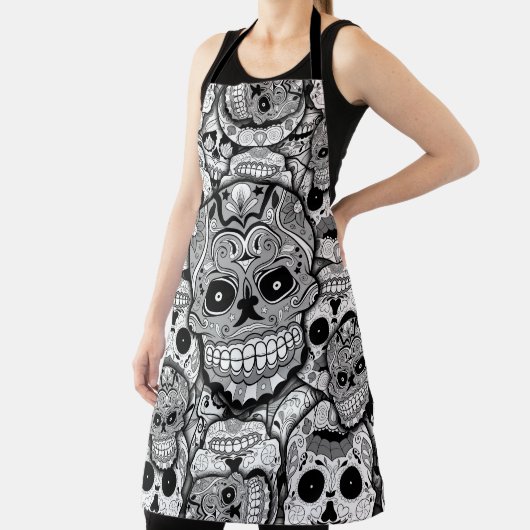 Sugar Skulls Pattern Schort (Insitu)