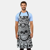 Sugar Skulls Pattern Schort (Gedragen)