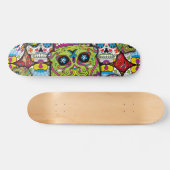 Sugar Skulls Pattern Skateboard (Horizontaal)
