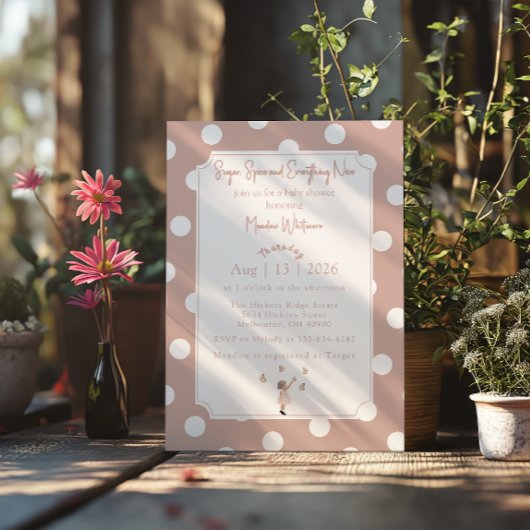 Sugar, Spice & Everything Nice - Invitation Kaart