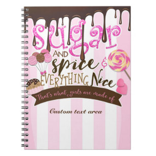 SUGAR SPICE & EVERYTHING NICE Journaal Notitieboek