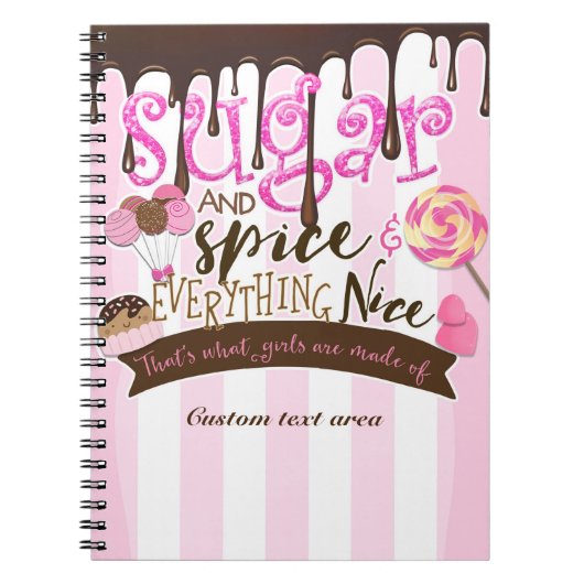SUGAR SPICE & EVERYTHING NICE Journaal Notitieboek (Voorkant)