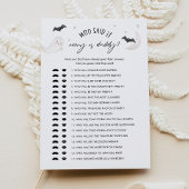 SUGARBOO Wie zei het Mama of Papa Baby Game Kaart