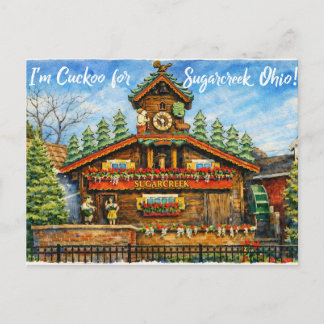 Sugarcreek Ohio ansichtkaart Briefkaart
