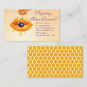 Sugaring Carte de visite d'enlèvement de cheveux (Devant / Derrière)