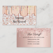 Sugaring Carte de visite d'enlèvement de cheveux (Devant / Derrière)