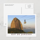 "Sugarloaf, carte postale de Rio de Janeiro" (Devant / Derrière)