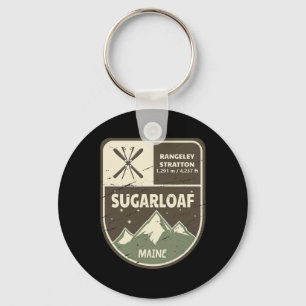 Sugarloaf Maine Skien Oude Stijl  Sleutelhanger