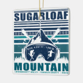 Sugarloaf Mountain Maine Skiing Souvenirs Keramisch Ornament (Links)