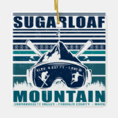 Sugarloaf Mountain Maine Skiing Souvenirs Keramisch Ornament (Voorkant)
