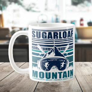 Sugarloaf Mountain Maine  Skiing Souvenirs Koffiemok