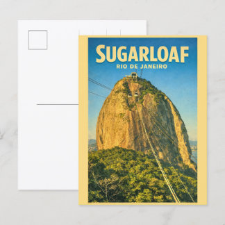Sugarloaf Mountain Rio de Janeiro Brazilië cadeaus Briefkaart