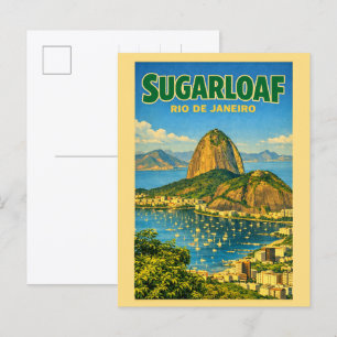 Sugarloaf Mountain Rio de Janeiro Brazilië cadeaus Briefkaart