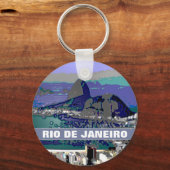 SugarLoaf rock ~ Rio Brasil Sleutelhanger (Voorkant)