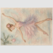 Sugarplum Fairy Pastel Christmas Ballet Decoupage Tissuepapier (Voorkant)