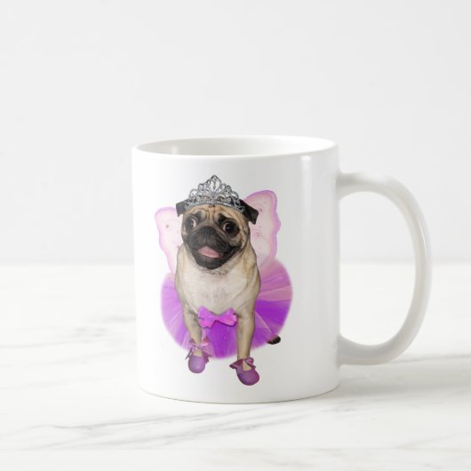 sugarplum fairy pug koffiemok (Rechts)