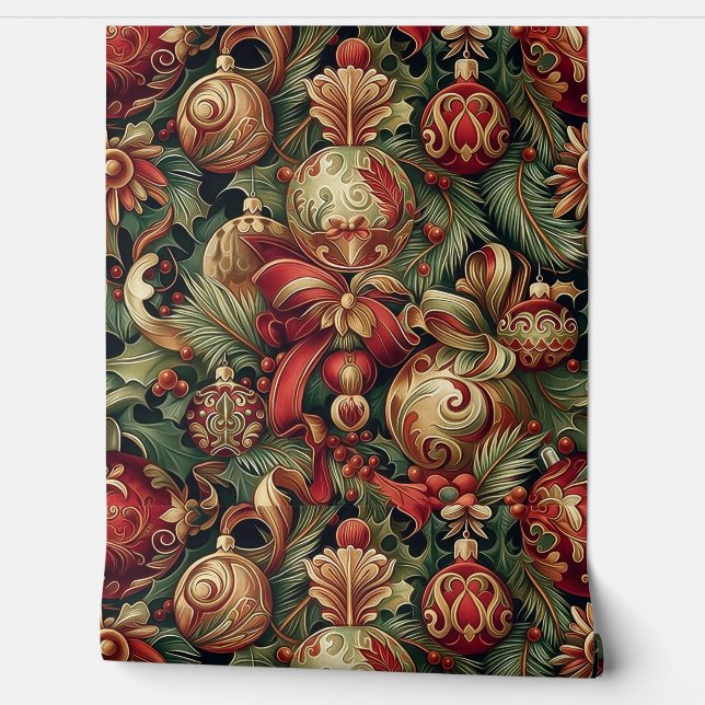 SugarPlum Sparkle Christmas Behang (Afrollen)