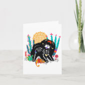 SUGARSKULL NIRVANA chow dog halloween Kaart (Voorkant)