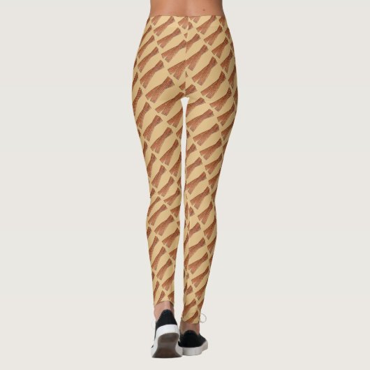Sugary Churro Fried Dough Pastries Churros Print Leggings (Achterkant)