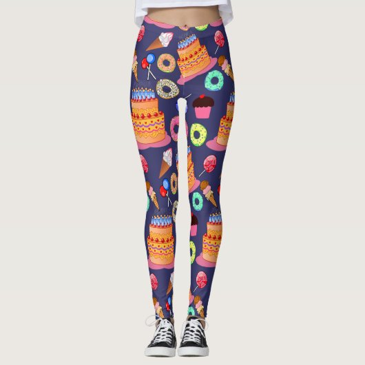 Sugary Delights Patroon Leggings (Voorkant)