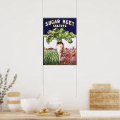 Suger Beet Culture Poster vintage (Cuisine)