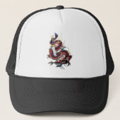 Sui Riu Japanse Dragon Katana Trucker Pet (Voorkant)