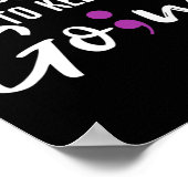 Suicide Awareness Blijf doorgaan Poster (Hoek)