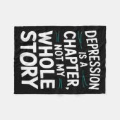 Suicide Awareness Depression Anxiety Mental Health Fleece Deken (Voorkant (Horizontaal))