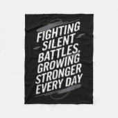 Suicide Awareness Depression Anxiety Mental Health Fleece Deken (Voorkant)