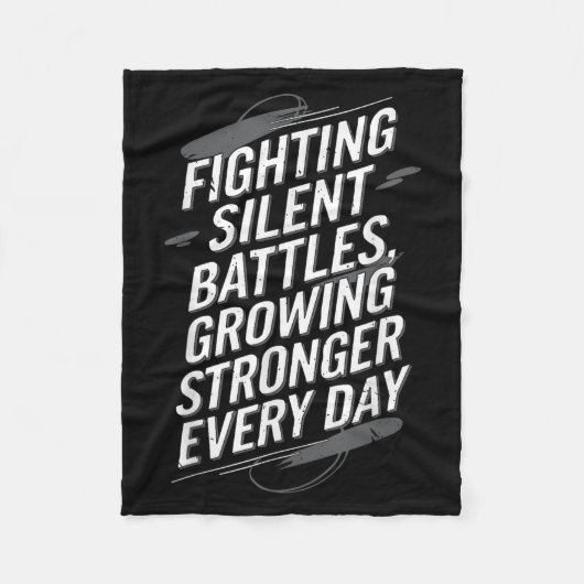 Suicide Awareness Depression Anxiety Mental Health Fleece Deken (Voorkant)