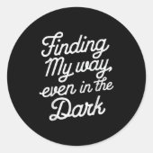 Suicide Awareness Depression Anxiety Mental Health Ronde Sticker (Voorkant)