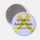 Suicide Awareness Help Magnet Magneet (Voorkant / Achterkant)