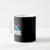 Suicide Awareness Ribbon Suicide Prevention Koffiemok (Voorkant links)