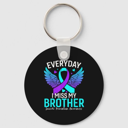 Suicide Awareness Shirt Brother Suicide Prevention Sleutelhanger (Voorkant)
